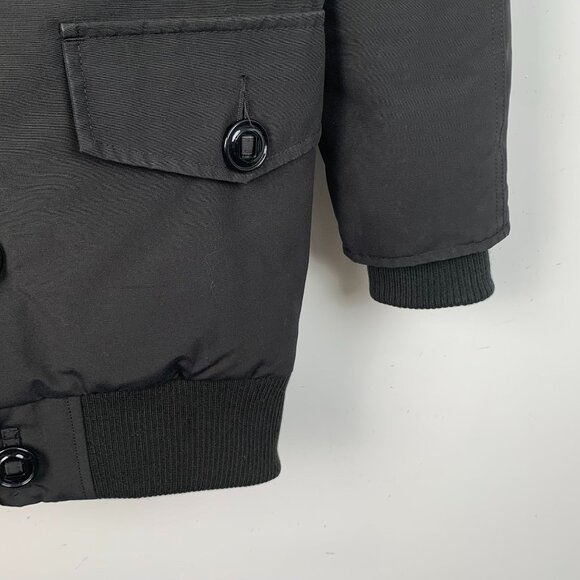 Canada Goose Down Parka Jacket 2XS Black Hooded Medium-Length Padded Coat With B - Picture 16 of 16